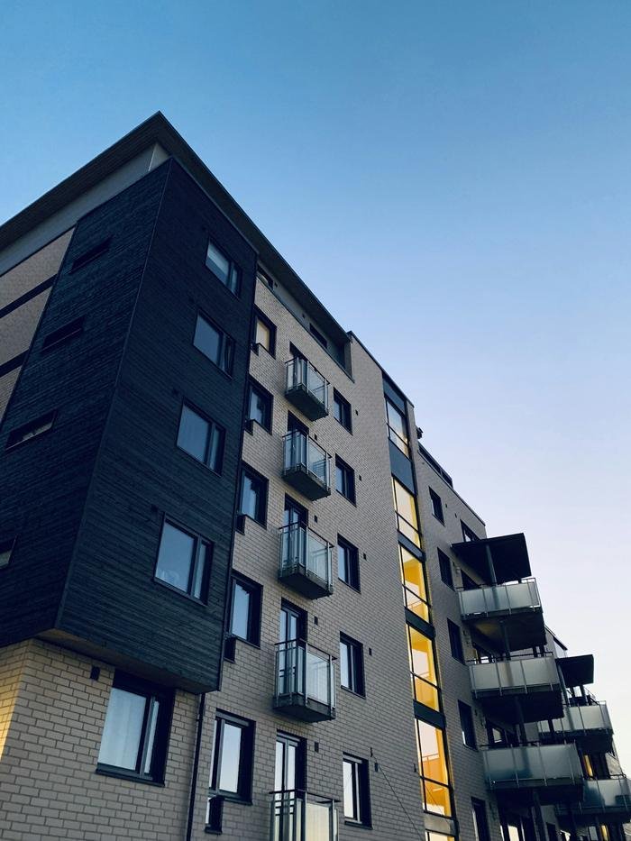 Modern apartment building